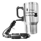 Caneca Térmica Elétrica Copo Aquece Bebidas Carro Escritório UBS Adaptador 12v Com Tampa - Golden Rio