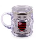 Caneca Térmica Flamengo 500ml - Tampa, Plástico e Inox