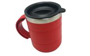 Caneca Térmica Inox e Plástico com Tampa Café Chá Chocolate Quente Frio - 450ml