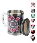 Caneca Térmica Vasco Da Gama Time Inox C/tampa 450ml Oficial