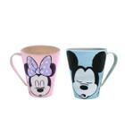 Caneca Transição Mickey e Minnie Infantil Disney 360ml - Plasútil