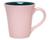 Caneca Tulipa 330ml Verde/Rosa Oxford