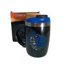 Caneca Viagem com Tampa 350ml Unika Medicina Aço Inox