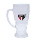 Caneca Vidro Bola Futebol 630ml São Paulo SPFC