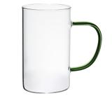 Caneca Vidro Boro Com Alça Verde 300 Ml Mimo Style Tc22133