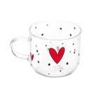 Caneca Vidro Borossilicato Heart 120ml