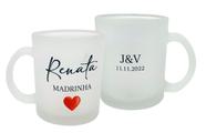 Caneca Vidro Chopp 325 ml Presente Noivos Madrinha Casamento