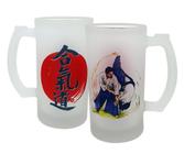 Caneca Vidro Chopp Arte Marcial Japonesa Aikido Aiquidô - GMH