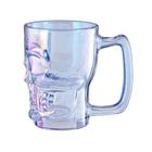 Caneca vidro chopp caveira furta-cor 350ml ref 23026