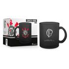 Caneca Vidro Diamond BrasFoot Corinthians 300 ML Licenciada Preto