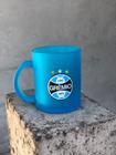 Caneca Vidro Diamond BrasFoot Gremio 300 ML Licenciada Azul