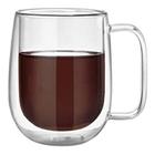 Caneca Vidro Duplo Xícara Parede Dupla Café Chá 260Ml - Wincy