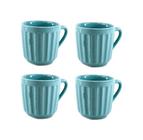 Caneca / Xicara Café Chá 150ml de Cerâmica Canelada Tiffany