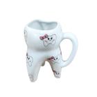 Caneca Xicara De Cha Dente Molar - Lacinho - Decore Casa