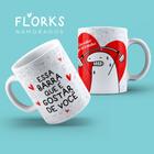 Caneca Xícara Dia Dos Namorados Flork Essa Barra Que É Gosta De Você Casal Presente- MEGA OFERTA!