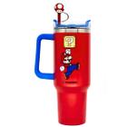 Canecão Copo Térmico Tumbler Mario 1,15l com canudo pingente - Zona Criativa