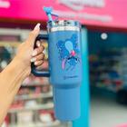 Canecão Tumbler Térmico Canudo e Pingente Disney Stitch 1,15L