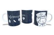 Canecas de Porcelana Branca Personalizadas Profissões - Estampa Sublimada