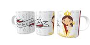 Canecas de Porcelana Branca Personalizadas Santos Catolicos - Estampa Sublimada