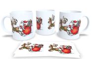 Canecas de Porcelana Personalizadas Natal 3 - Estampa Sublimada