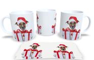 Canecas de Porcelana Personalizadas Natal Animal - Estampa Sublimada