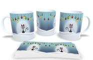 Canecas de Porcelana Personalizadas Natal - Estampa Sublimada