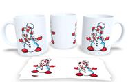 Canecas de Porcelana Personalizadas Natal - Estampa Sublimada