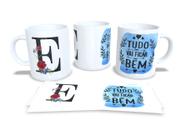 Canecas Personalizadas Alfabeto Black com Frases - Estampa Sublimada