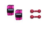 Caneleira 5kg Rosa +Par de Halteres de 3kg - RopeShop