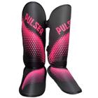 Caneleira De Muay Thai Kickboxing Hexa Preto e Rosa 20mm Pulser Fight