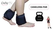 Caneleira de Peso Tornozeleira Academia Exercicios Treino Musculação 500GR 1KG 2KG 3KG 4KG 5KG Par