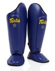 Caneleiras Fairtex SP8 Muay Thai para homens, mulheres e crianças, azul XL