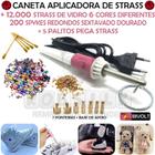 Caneta Aplica Strass +5 Palito +12.000 Strass Hotfix - Spike