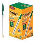 Caneta Bic Crista 1.0 Média Verde Kit 50