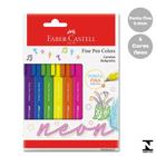 Caneta Bolígrafo 1,0mm SuperSoft 5 Cores Neon Faber Castell - FABER-CASTELL