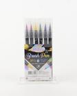 Caneta Brush Pen BRW c/06 cores pasteis