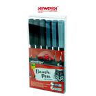 Caneta Brush Pen NEWPEN 6 Tons De Cinza 6 Ponta Fine Pincel