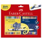 Caneta Coloridas Hidrográfica Bicolor 48 Cores Faber Castell