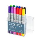 Caneta Copic Marcador Ciao 12 Cores Set Ponta Dupla