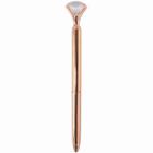 Caneta Cor Rosé Metal Rollerball Princesa Diamante 0.7mm