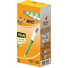 Caneta Esferográfica BIC 4 Cores Fluo Ponta 1.6MM - Caixa com 12