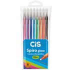Caneta Esferografica CIS Spiro GLOW 0,7MM 8CORES