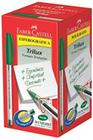 Caneta Esferográfica Faber-Castell Trilux Verde 50 Un.