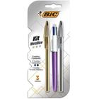 Caneta Esferografica Kit Premium Metalico Bic Bl.C/03