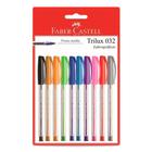 Caneta Esferográfica Trilux 032 Kit C/10 Colors FABER CASTELL