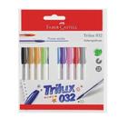 Caneta esferografica trilux colors 10 cores faber-castell