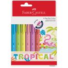 Caneta Fine Pen Colors 0.4mm 6 Cores Tropical Faber Castell