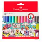 Caneta Fine Pen Colors com 12 Unidades Caixa Cartonada - Faber-Castell