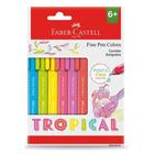 Caneta Fine Pen Faber Castell 6 Cores Tropicais Ponta Fina - Faber-Castell