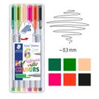 Caneta Fineliner Staedtler Triplus 0.3mm 6 Cores - Escolha